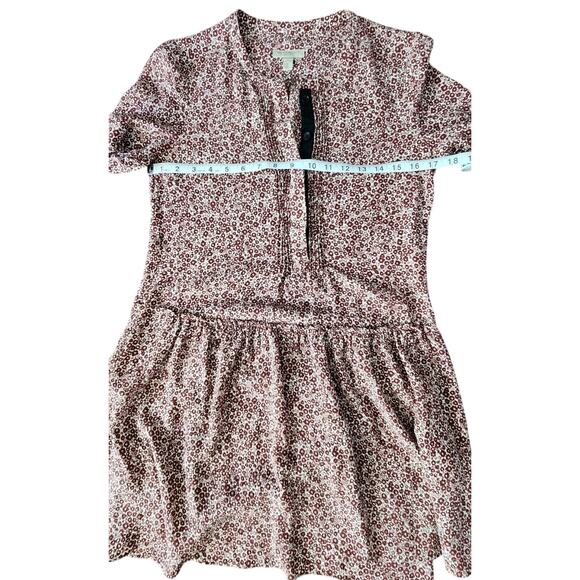 Burberry Brit Floral Silk Georgette Crepe Mini Shift Dress Women's Size 4 Euc - Picture 8 of 10